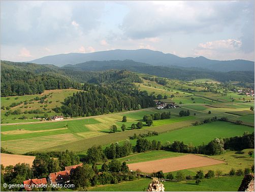 view of a mountain range