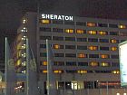 sheraton hotel at night