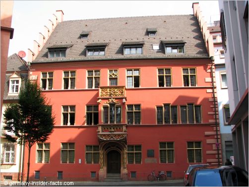 colourful house in freiburg