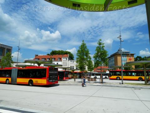 New bus station at Freiheitsplatz