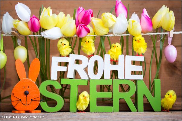 colourful happy easter