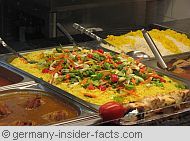 display of canteen food