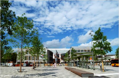 new shopping complex and city square