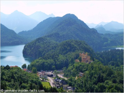 hohenschwangau castle panorama