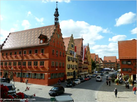 row of historic houses in dinkelsbühl