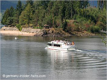 tourist boat on schluchsee