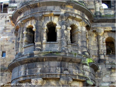 detail of the city gate in trier