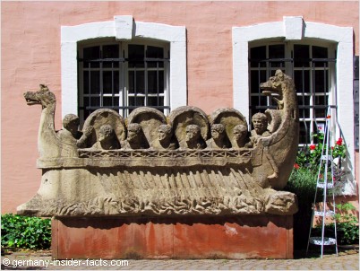 wineship made of stone
