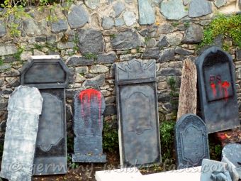 Frankenstein castle - tomb stones Frankenstein castle - tomb stones