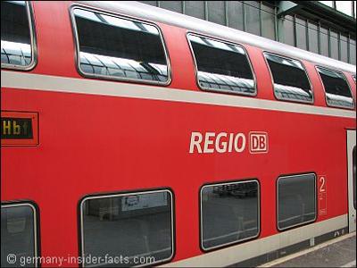 Regional train in Germany
