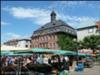 Market square and town hall in Hanau